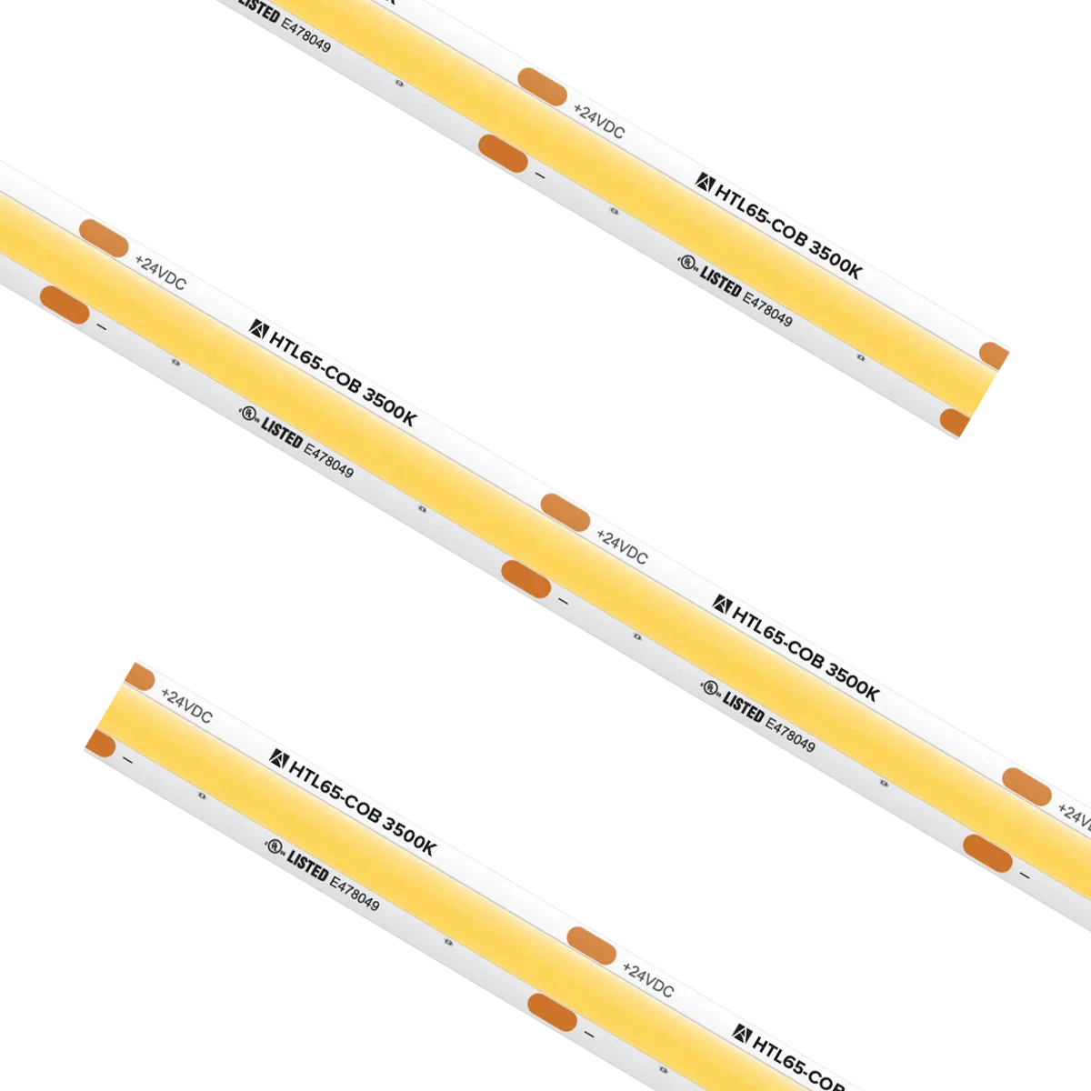 Proluxe PLX-HTL65-COB-35K-24V-16 16.4FT REEL HTL COB TAPE LIGHT, IP65, 1.96" CUT INCREMENT, 3500K, 4.5W/FT