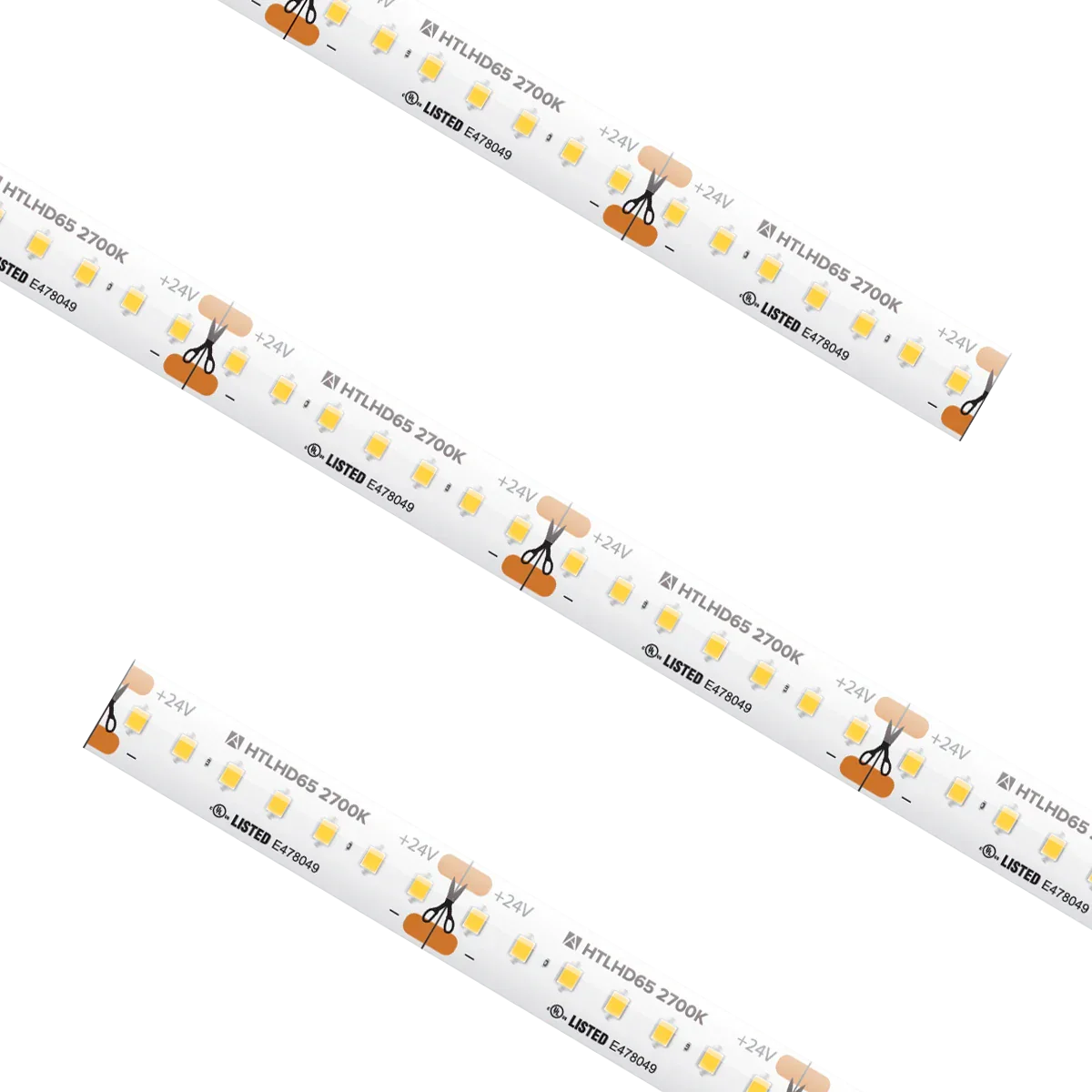 Proluxe PLX-HTLHD65-27K-24V-16 16.4FT REEL HTLHD TAPE LIGHT, IP65, 1.51" CUT INCREMENT, 2700K, 3.65W/FT