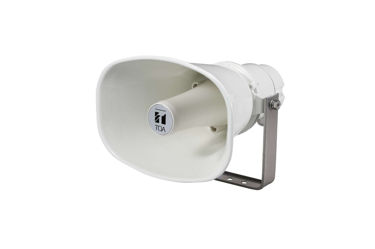 TOA IP-A1SC15 IP Horn Speaker With Built-In 15 W Power Amplifier (POE+) With integrated audio source for 20 Prerecorded Messages