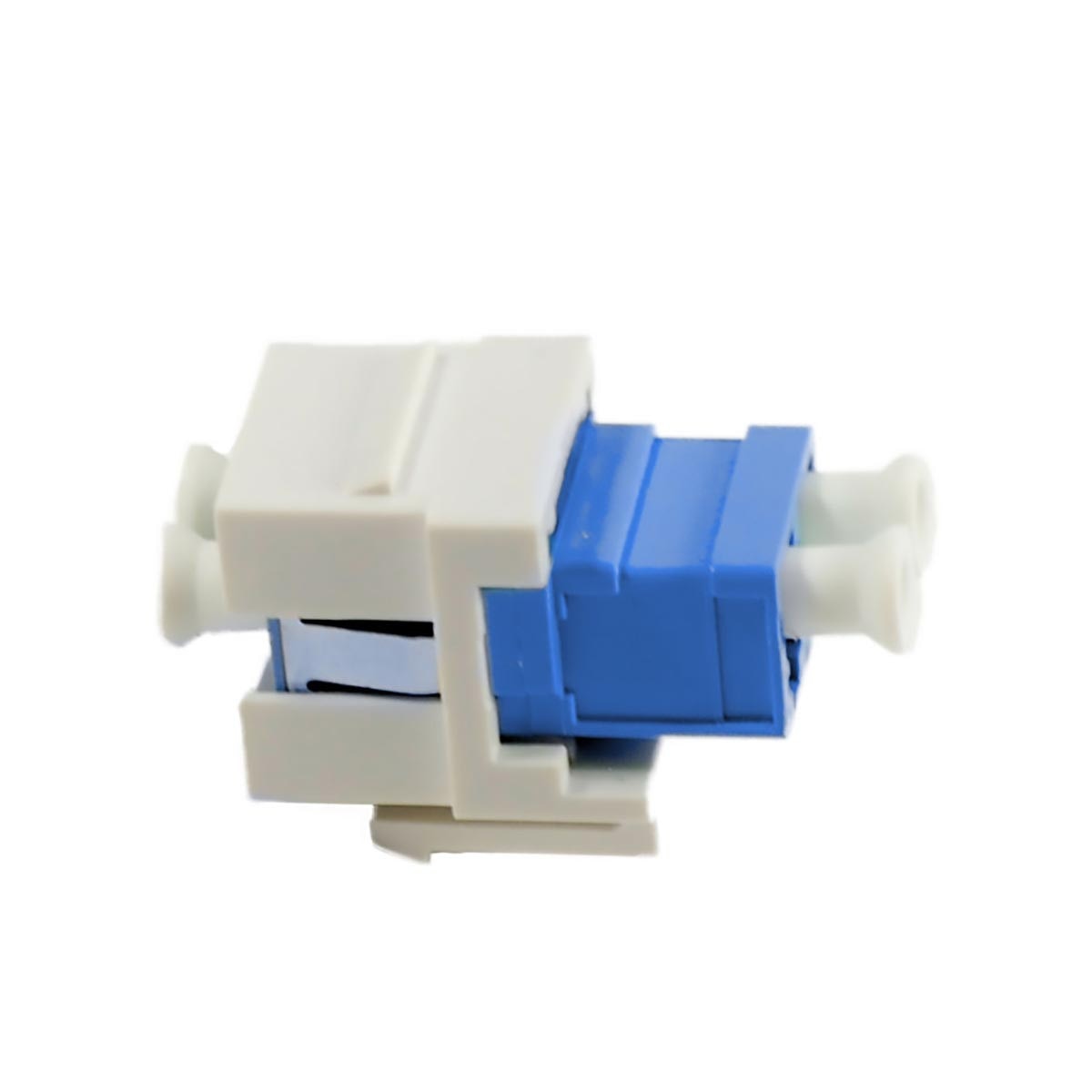 Cleerline SSF-LC-SMKILA Fiber optic keystone insert, Duplex LC to LC, Single-mode, Light Almond Per Each