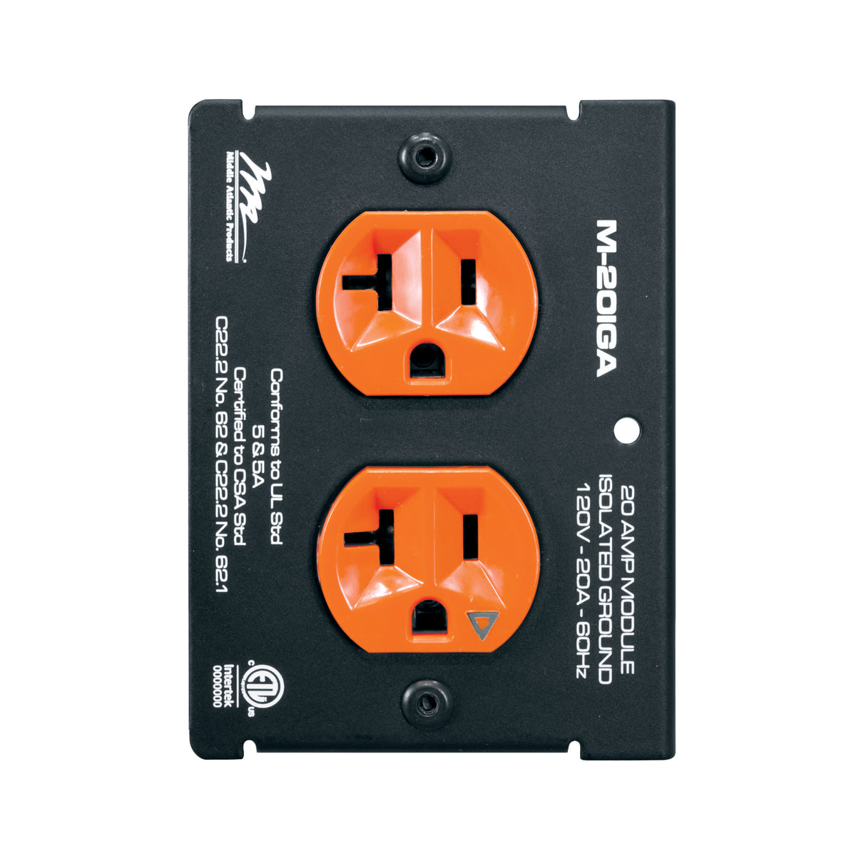 Middle Atlantic M-20IGA MPR 20A DUP ISO GND MOD