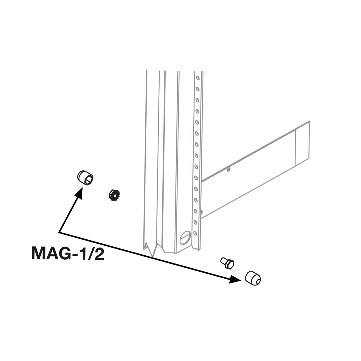 Middle Atlantic MAG-1/2 2PC MAGNETIC SOCKETS FOR