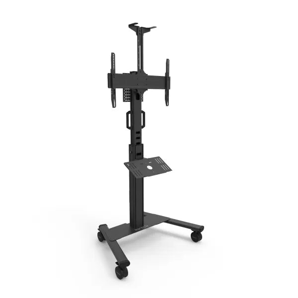 Kanto MPC77 Rolling TV Stand with Keyboard Tray for 37" - 77" TVs - Compatible with Logitech® Tap and Rally Bar Conferencing Device