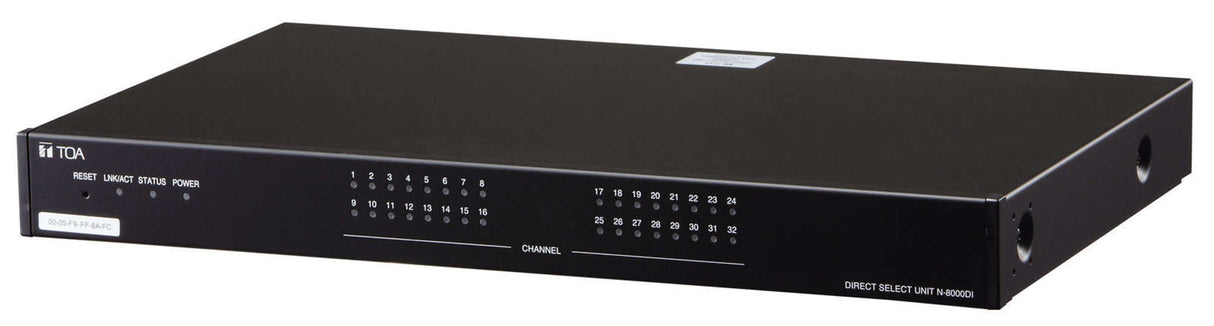 TOA N-8000DI CU N-8000 IP Intercom Direct Select Interface Unit, 32x contact closure inputs and 32x relay outputs