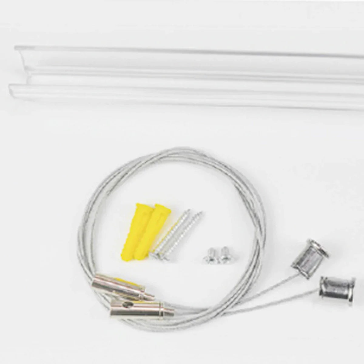 Proluxe PLX-NFPRO360-LIFTL-TRACK-1M SO: 1METER PC PROFILE + 2SETS OF HANGING WIRE + 2PCS SCREWS FOR NFPRO 360 SILICONE NEONFLEX