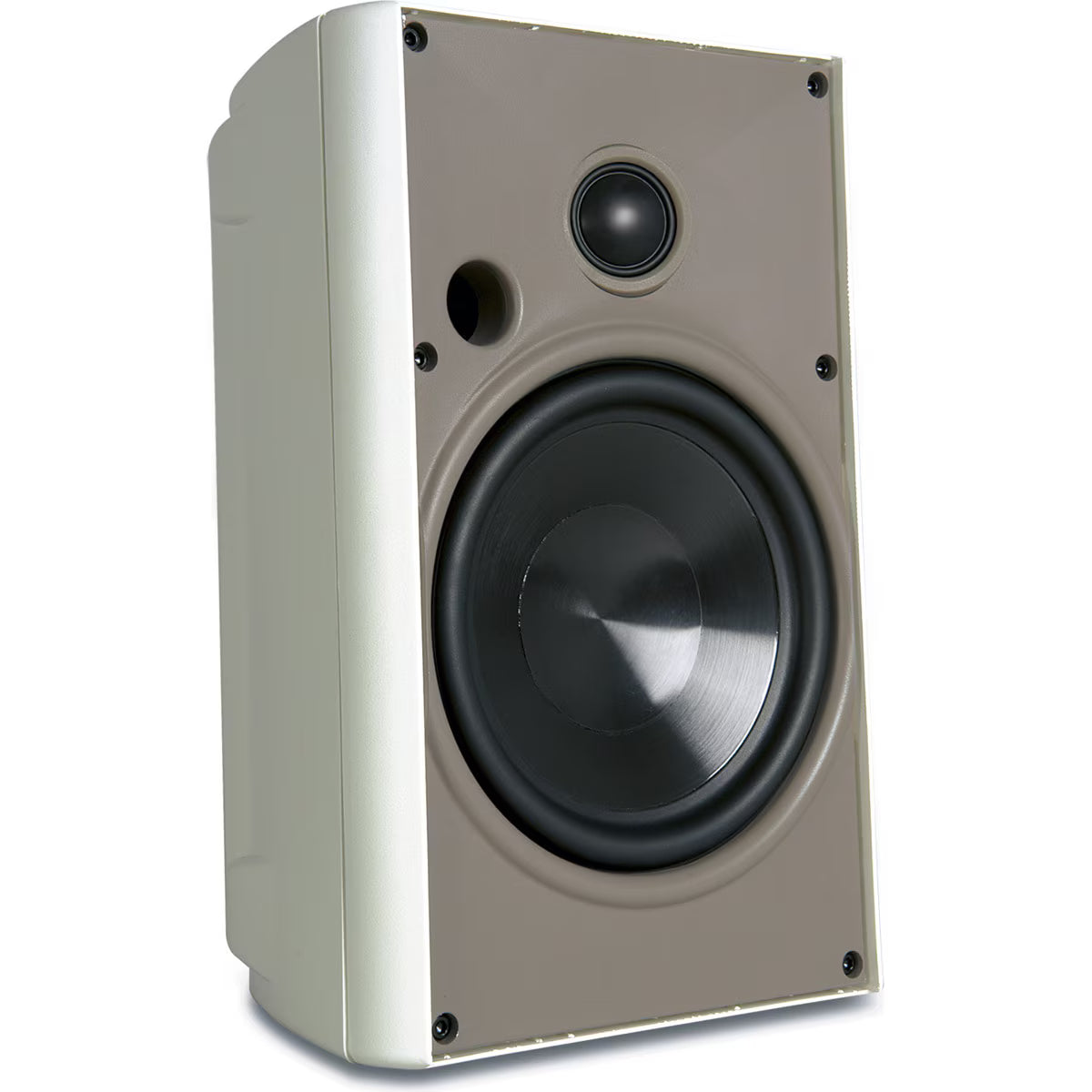 Proficient AW650WHT Outdoor Speakers with 6½" Polypropylene Woofers and 1" Pivoting Supernil Tweeters - White, Pair