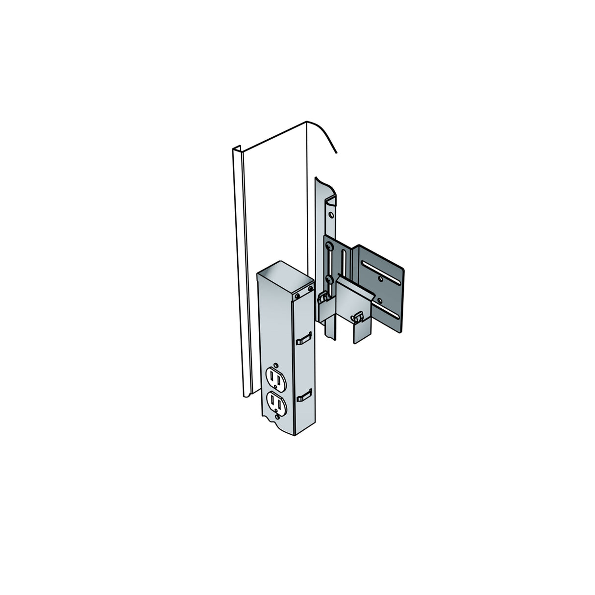 Middle Atlantic PB-DWR POWER MOUNTING BRACKET FO