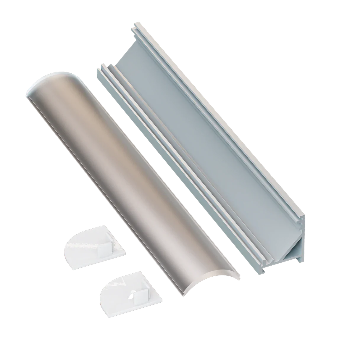 Proluxe PLX-EXTRAD-2M-BNDL1 RADIUS BUNDLE OF (1) WILL INCLUDE: 78.74" (2M) ALUM,.COVER,.FEED, END, CLIP, 180 SPLICING STRIP,HIGHER GRADE LENS WITH UV INHIBITOR