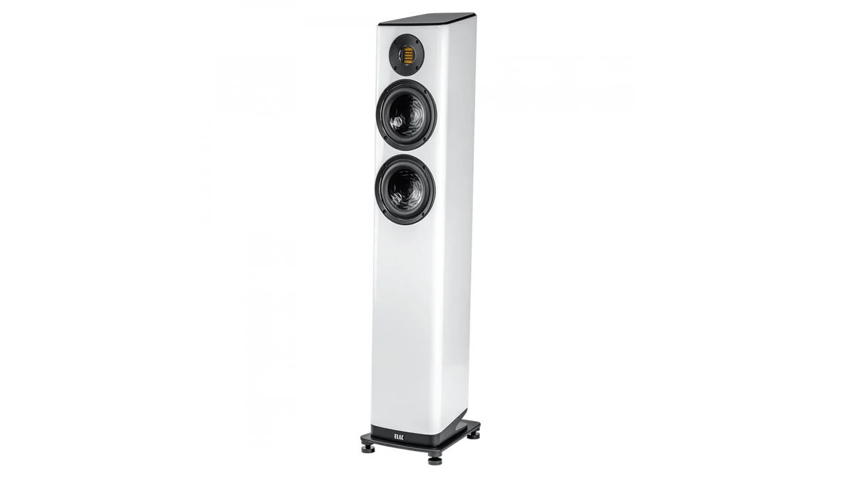 Elac Vela 2.0 6" 2.5-Way Floorstanding Speaker with Jet 6 Tweeter - Gloss White, Each