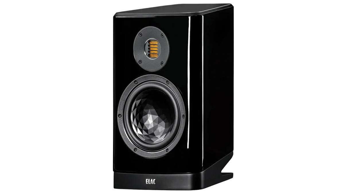Elac Vela 7" 2-Way Bookshelf Speakers with JET 6 Tweeter - Gloss Black, Pair