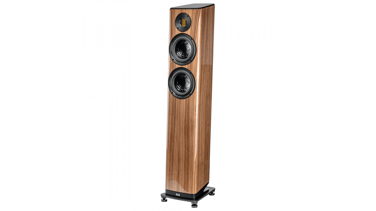Elac Vela 2.0 6" 2.5-Way Floorstanding Speaker with Jet 6 Tweeter - Gloss Walnut, Each