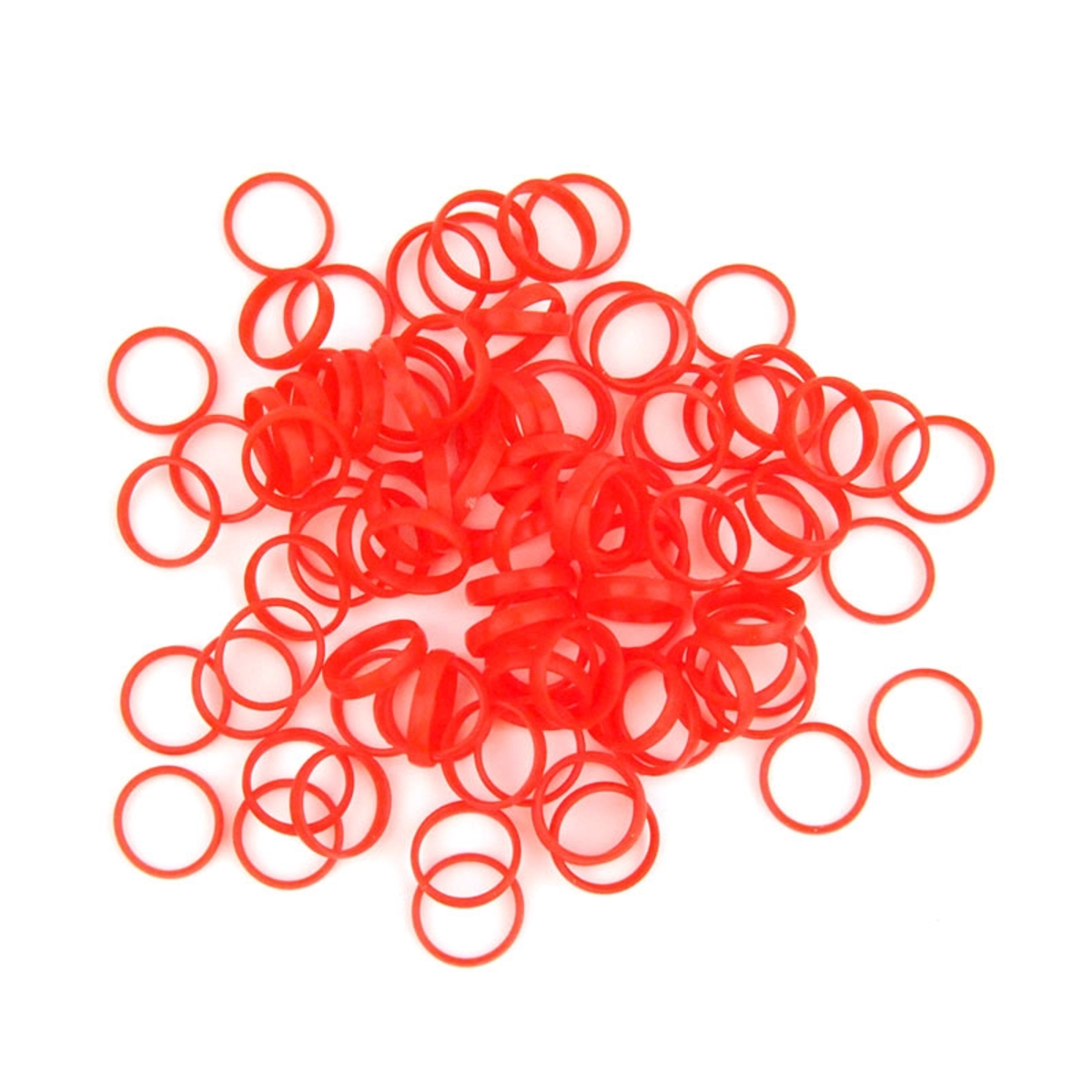 Cleerline NRINGS100R Color Rings-BC/ST/ZM - Red Per 100 Pack