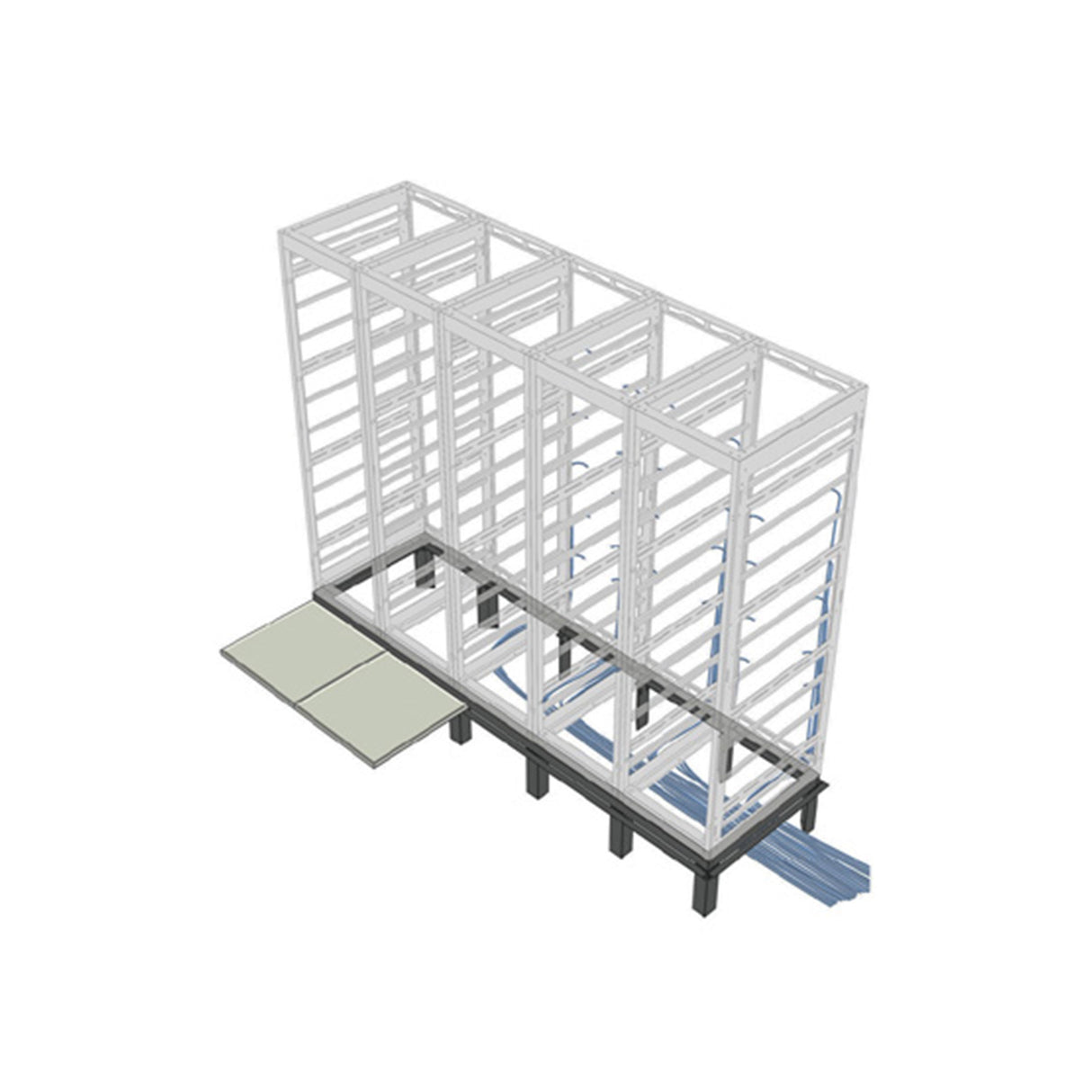 Middle Atlantic RIB-1-SNE27-48 1 BAY RISER BASE,SNE,27"WX48"D