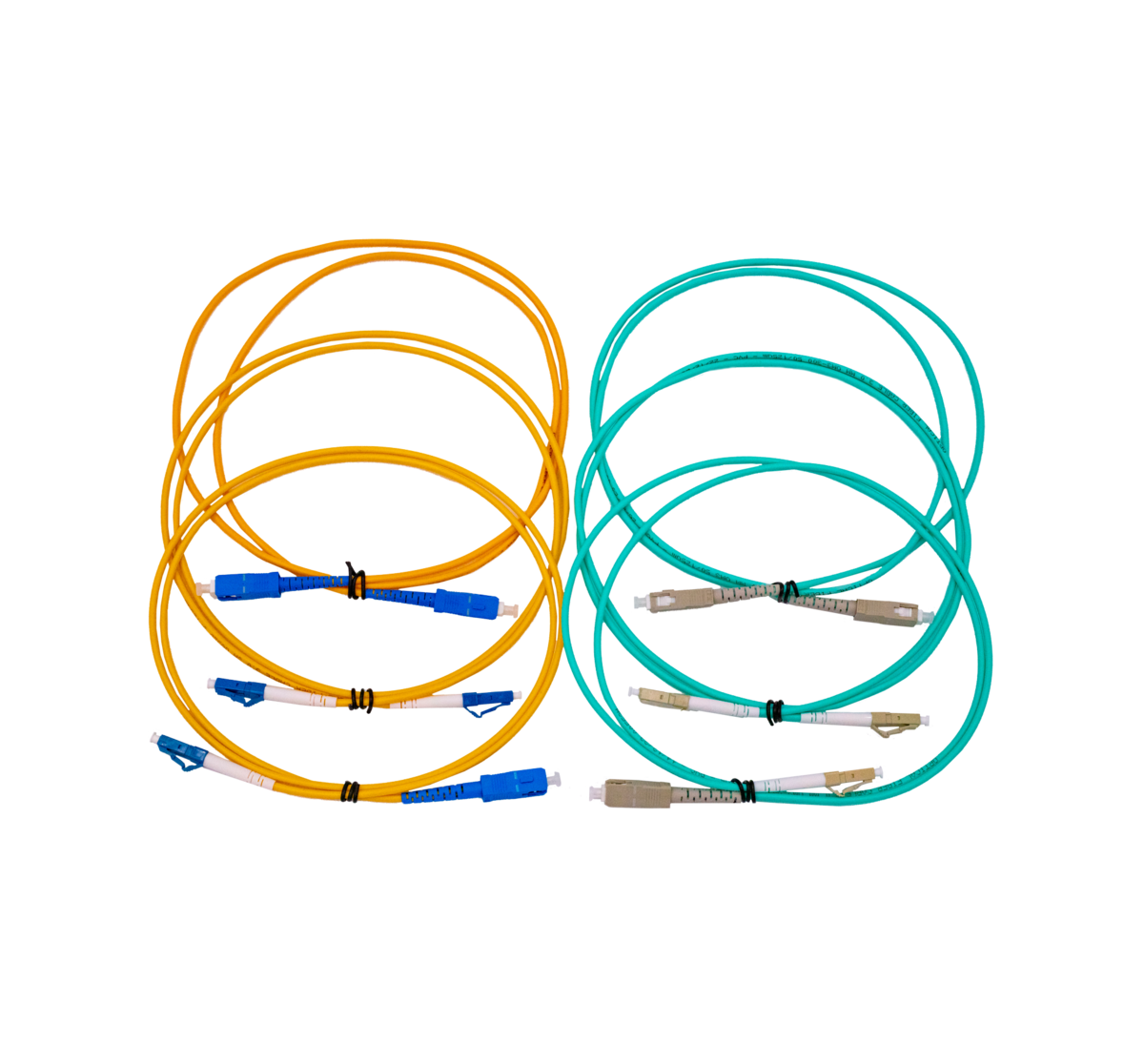 Cleerline REFCBL-TKITP500 1ea Simplex LCLC, SCSC and LCSC Multimode and 1ea LCLC, SCSC and LCSC Single-mode 1m reference cables. Per Each