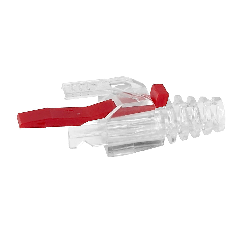 Simply45 S45-B002P PROSeries Strain Relief with RED Locking Pin for all Simpy45® UTP Cat6/Cat6A RJ45 - 100pcs/bag