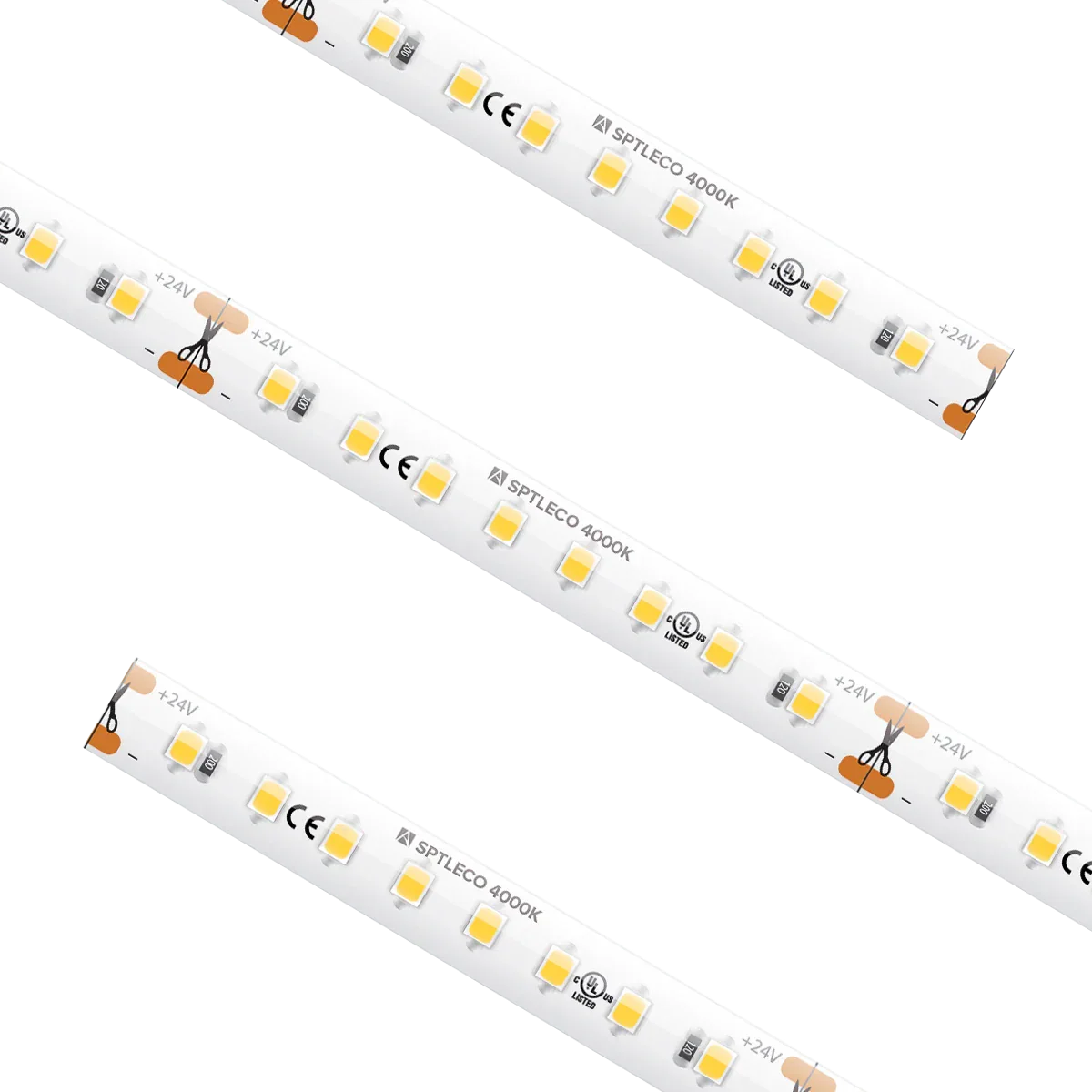 Proluxe PLX-SPTLECO54-40K-24V-16 16.4FT REEL SPEC ECO TAPE LIGHT, 4000K, IP54, ATTACHED 3FT LEAD WIRES, (3) TL-CONKIT, (3) TL-BLKS, (3) TL-2PWR-HD