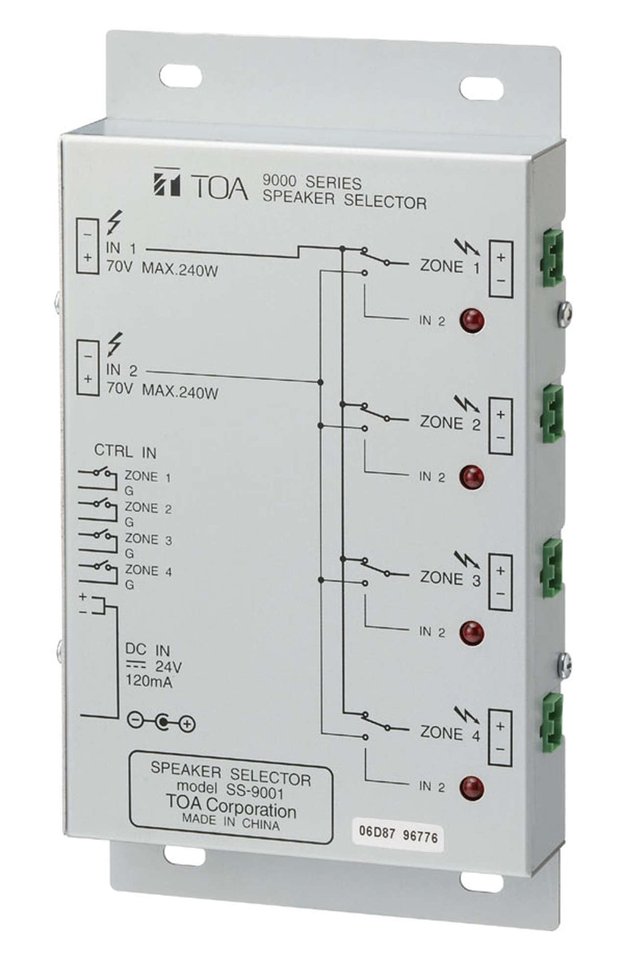 TOA SS-9001PS Kit model 1pcs SS-9001 B00 & 1pcs AD-246 US