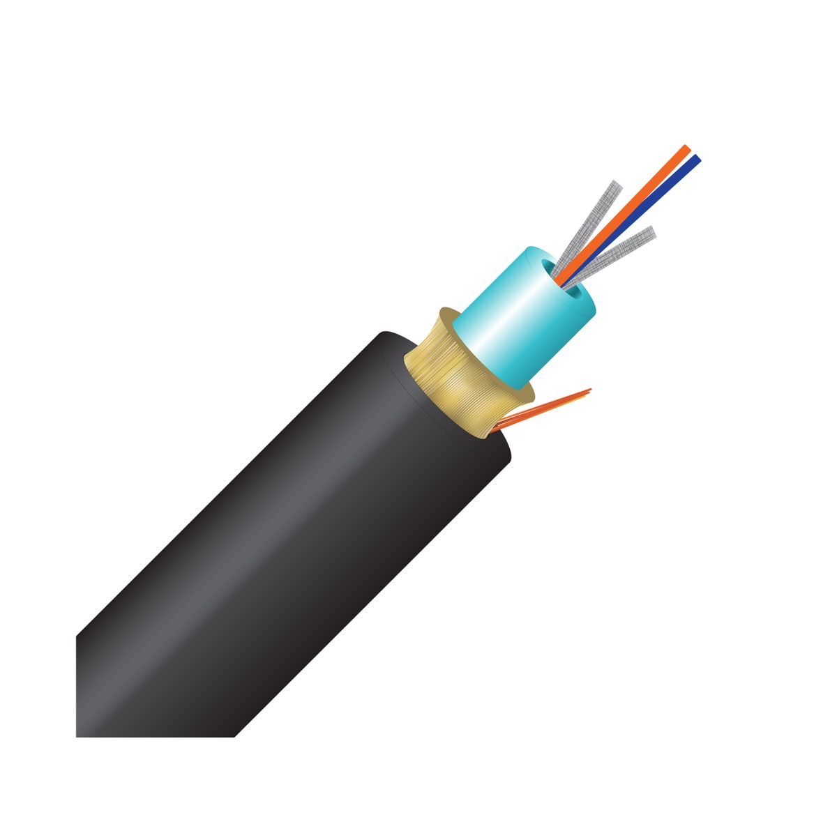 Cleerline 2DJMD50125OM3R 2 Strand SSF™ Double Jacket Micro-Distribution LT, Riser I/O, 50/125, OM3 Per 1000ft Spool