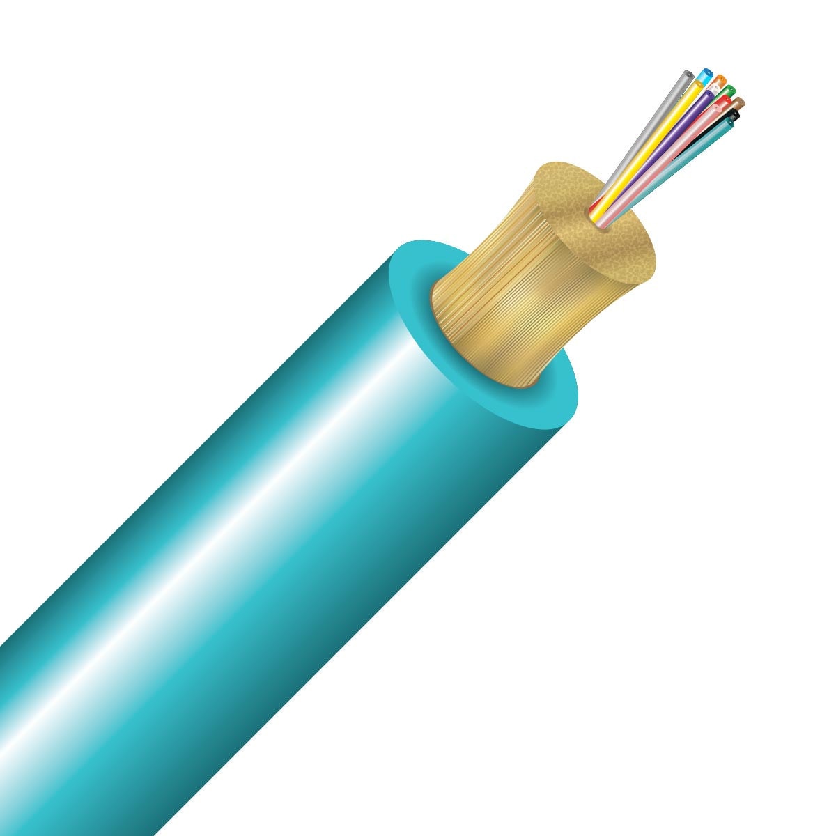 Cleerline 12D50125MOM3R 12 Strand SSF™ Micro-Distribution LT, Riser, 50/125, OM3 Per 1000ft Spool