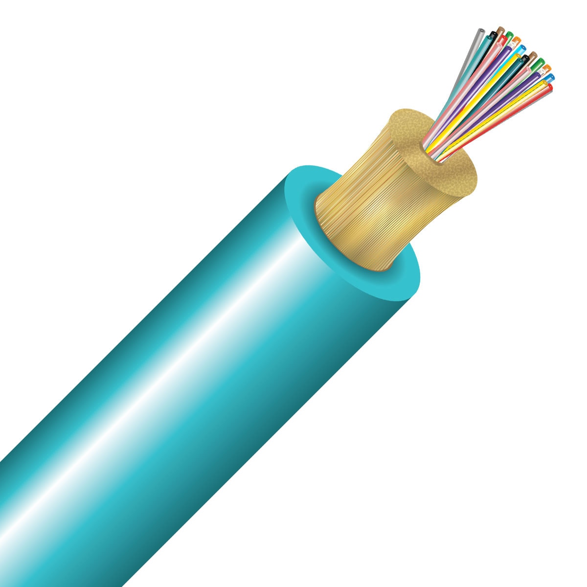 Cleerline 24STD50125MOM3P-B 24 Strand SSF™ Single Tube Micro-Distribution LT, Plenum I/O, 50/125, OM3 Per FT