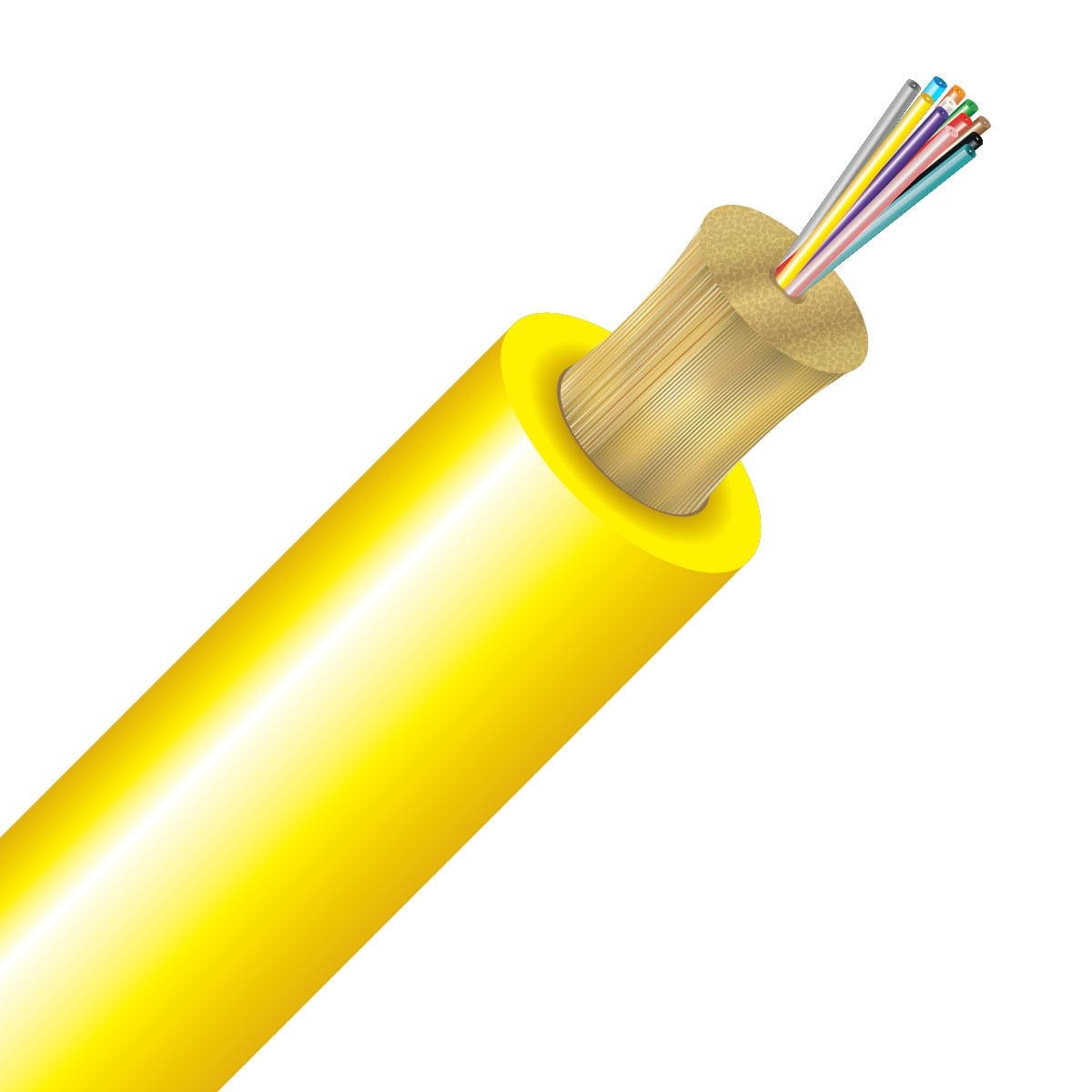 Cleerline 12D9125SMOS2L 12 Strand SSF™ Micro-Distribution LT, LSZH-CPR B2ca I/O, 9/125, G657 A2/B2 OS2 Per 1000ft Spool