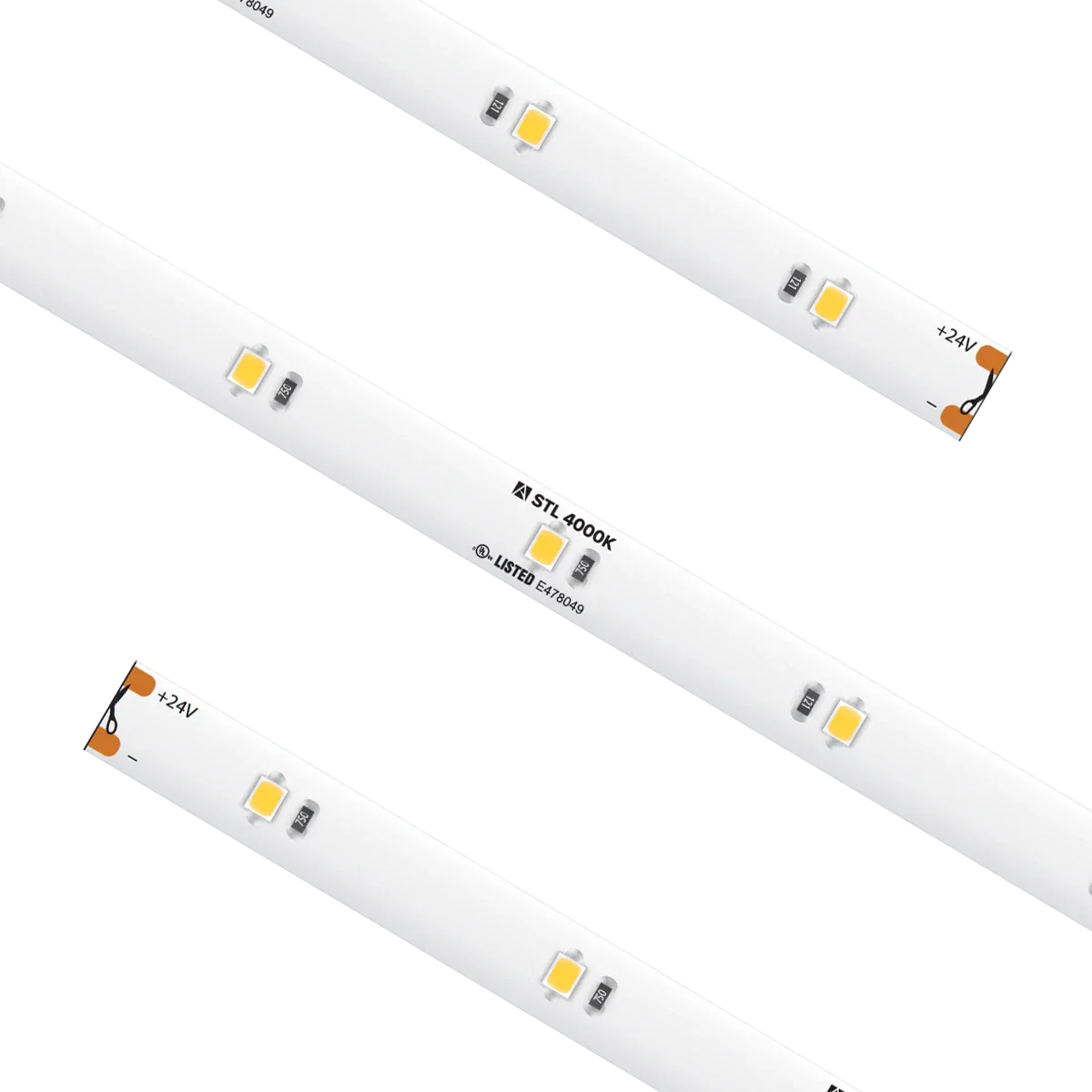 Proluxe PLX-STL54-40K-24V-16 STD GRADE TRULUX,24V,4000K, 16.4FT RL W/3 TL-CONKITS: Y0409676/TL-2PWR-HD 10MM 2PIN CONNECTOR W/6' CABLE, 2.7W/FT, 94+CRI, IP54, 6.56" CUT