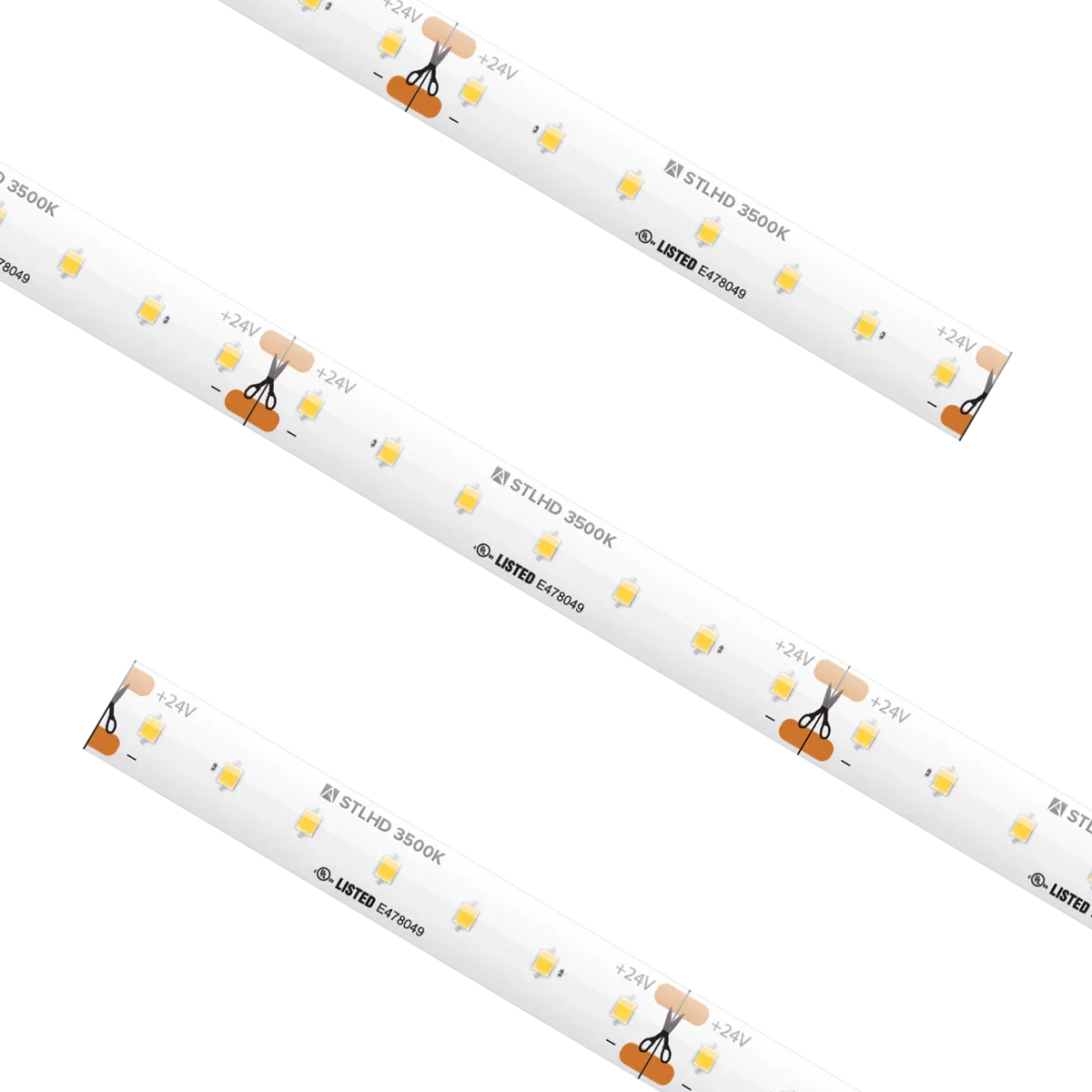 Proluxe PLX-STLHD54-35K-24V-100 STL HD GRD TRULUX, 24V, 3500K, 100FT RL W/5 TL-CONKITS: Y0409676/TL-2PWR-HD 10MM 2PIN CONNECTOR W/6' CABLE, 2.19W/FT.IP54, 94+CRI, 2.46"CUT, 16.4' MAX