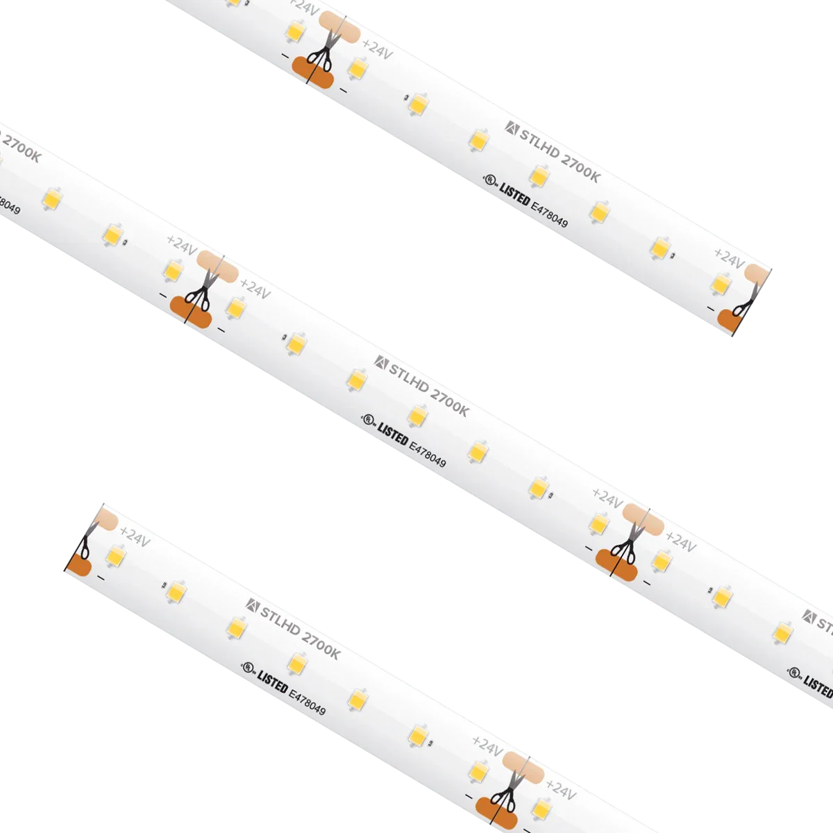 Proluxe PLX-STLHD54-27K-24V-CC STL HD GRD TRULUX,24V,2700K, CUSTOM CUT, 2.19W/FT.IP54, 94+CRI, 2.46"CUT, 16.4' MAX