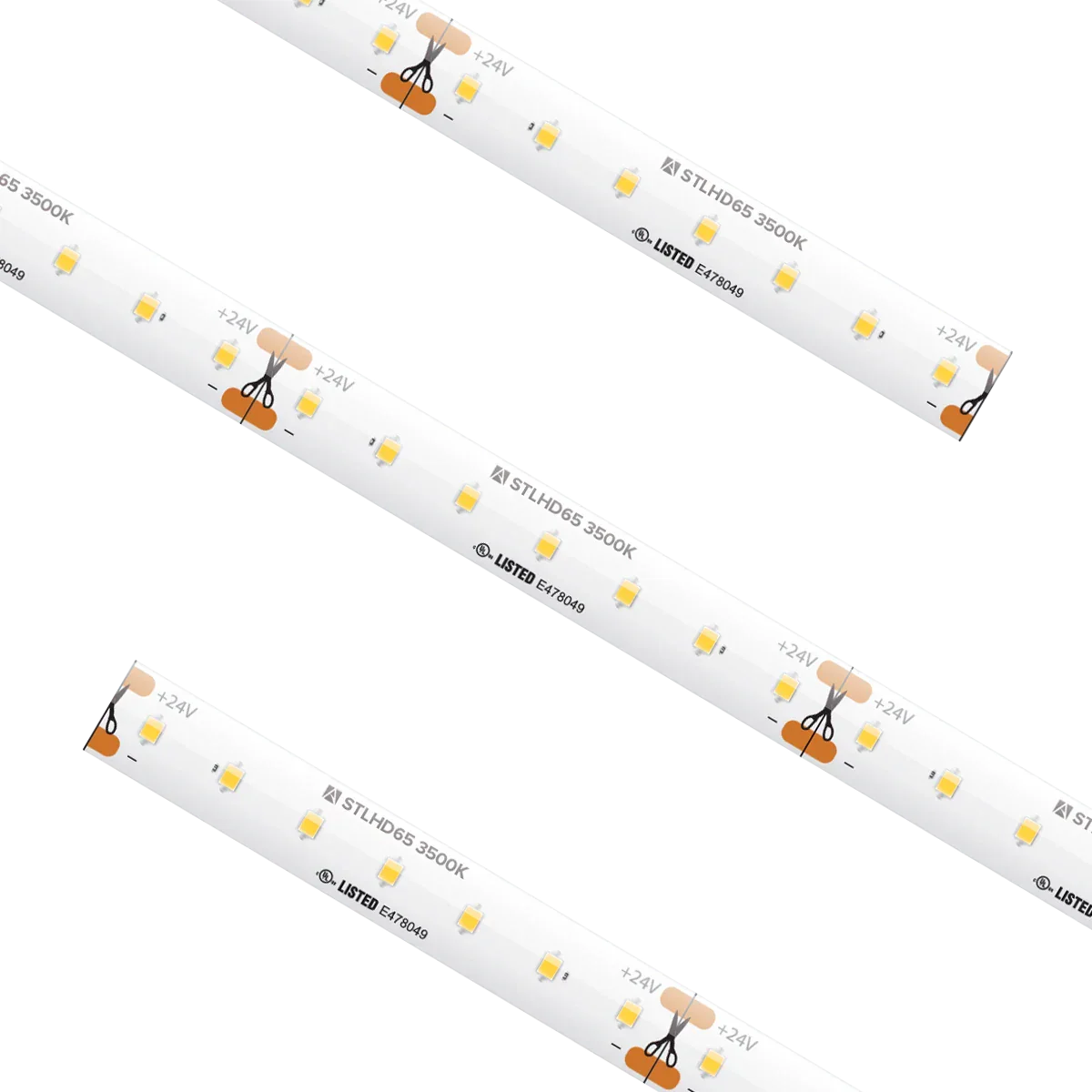Proluxe PLX-STLHD65-35K-24V-16 16.4FT REEL STLHD TAPE LIGHT, IP65, 1.46" CUT INCREMENT, 3500K, 2.19W/FT