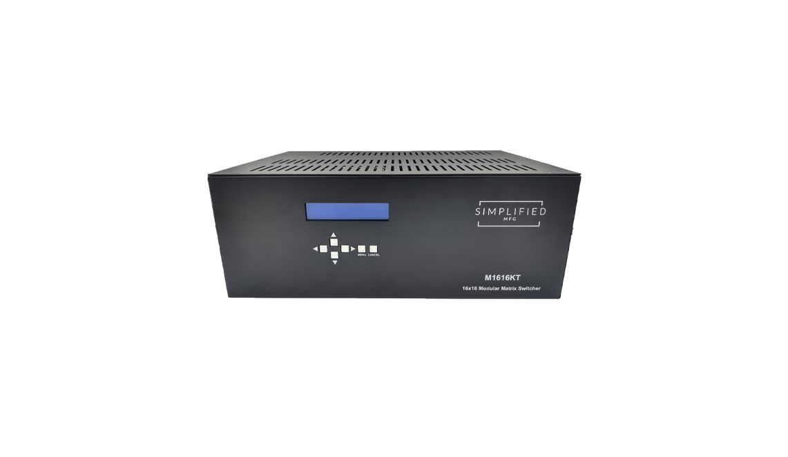 Simplified M1616KT 16x16 HDMI 2.0b (18Gbps) Scaling Matrix Kit w/Receivers