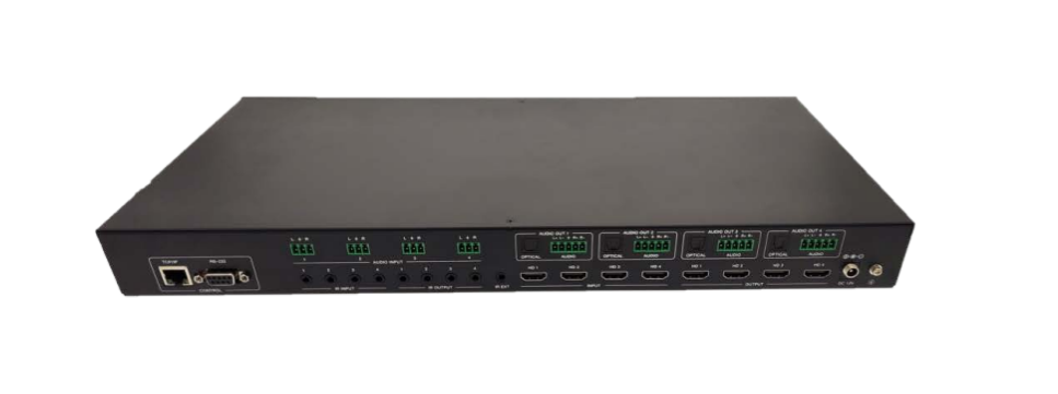 Simplified M44MV 4x4 Matrix with Deep color Video wall and Multiview