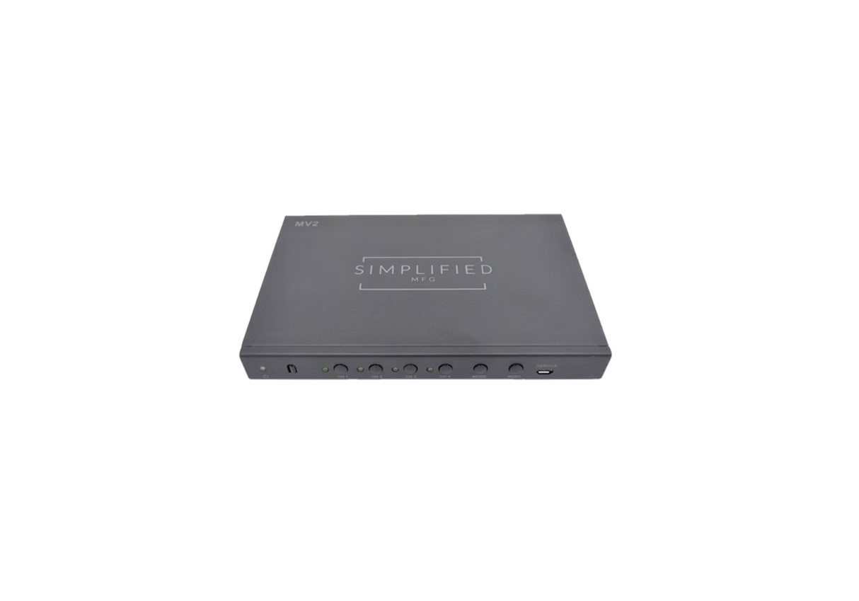 Simplified MV2 4x1 Instant-Switching HDMI switch with Multiview