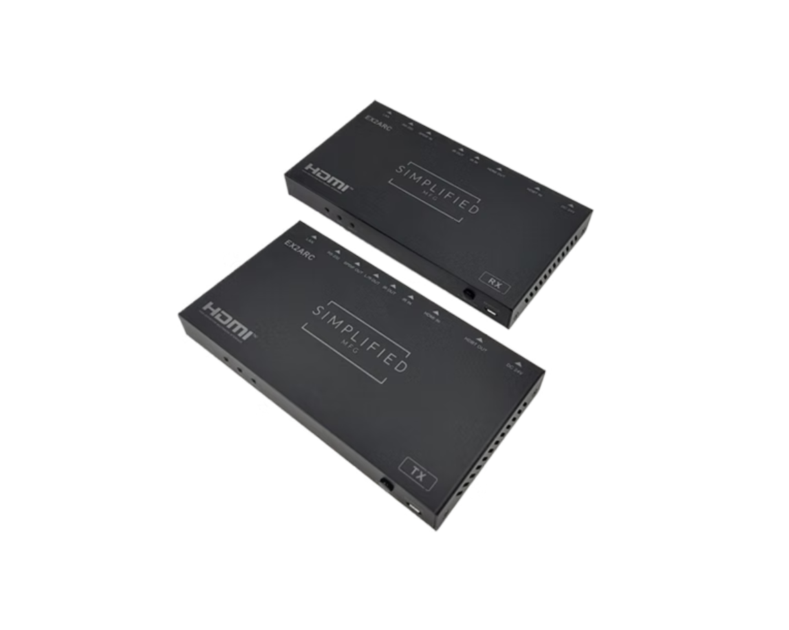 Simplified EX2ARC Full featured 4K HDMI 90m/295 ft. 18Gbps extender on Cat6A/6* cable