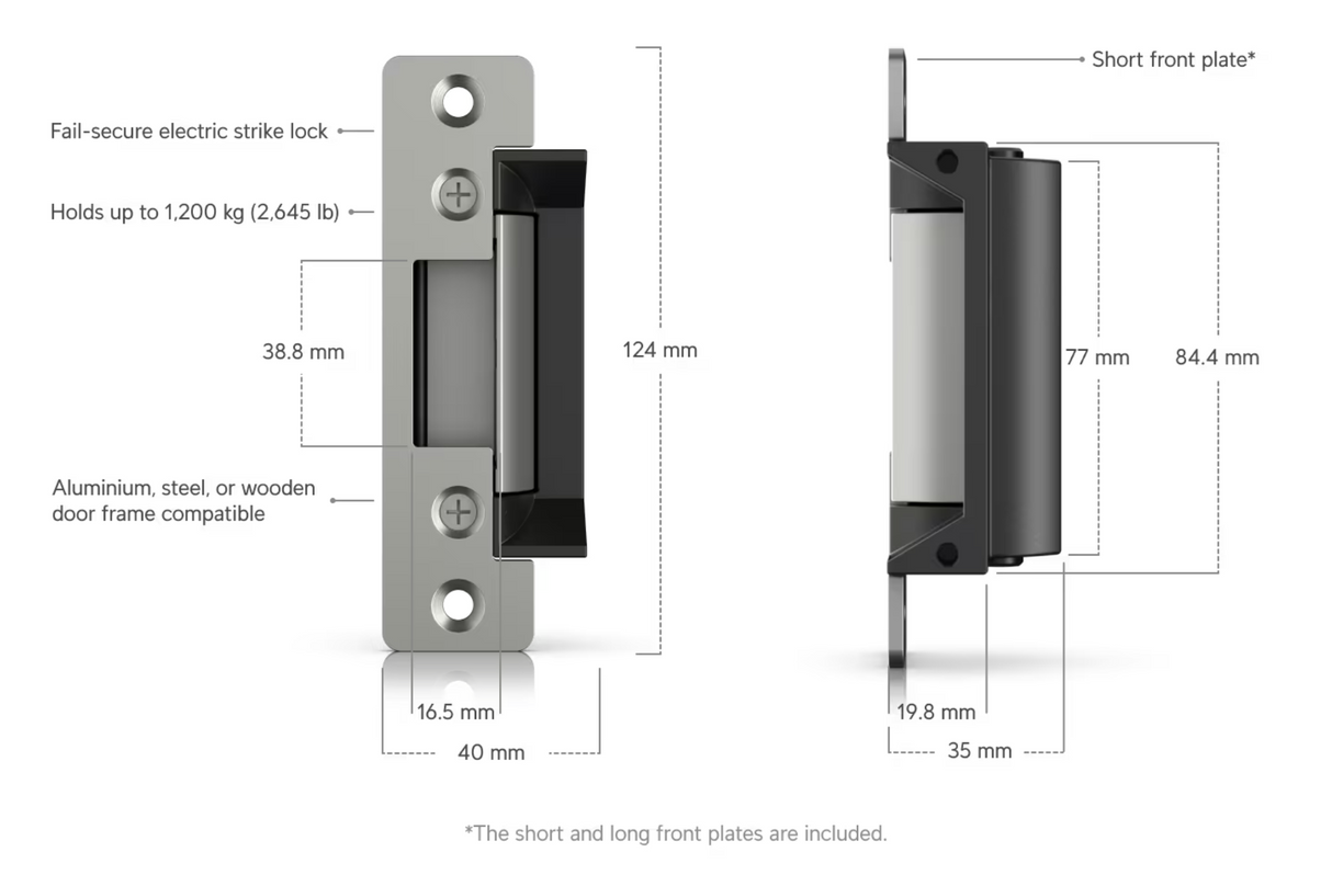 Ubiquiti UA-Lock-Electric Fail-secure electric strike lock that connects to a UniFi Access Hub