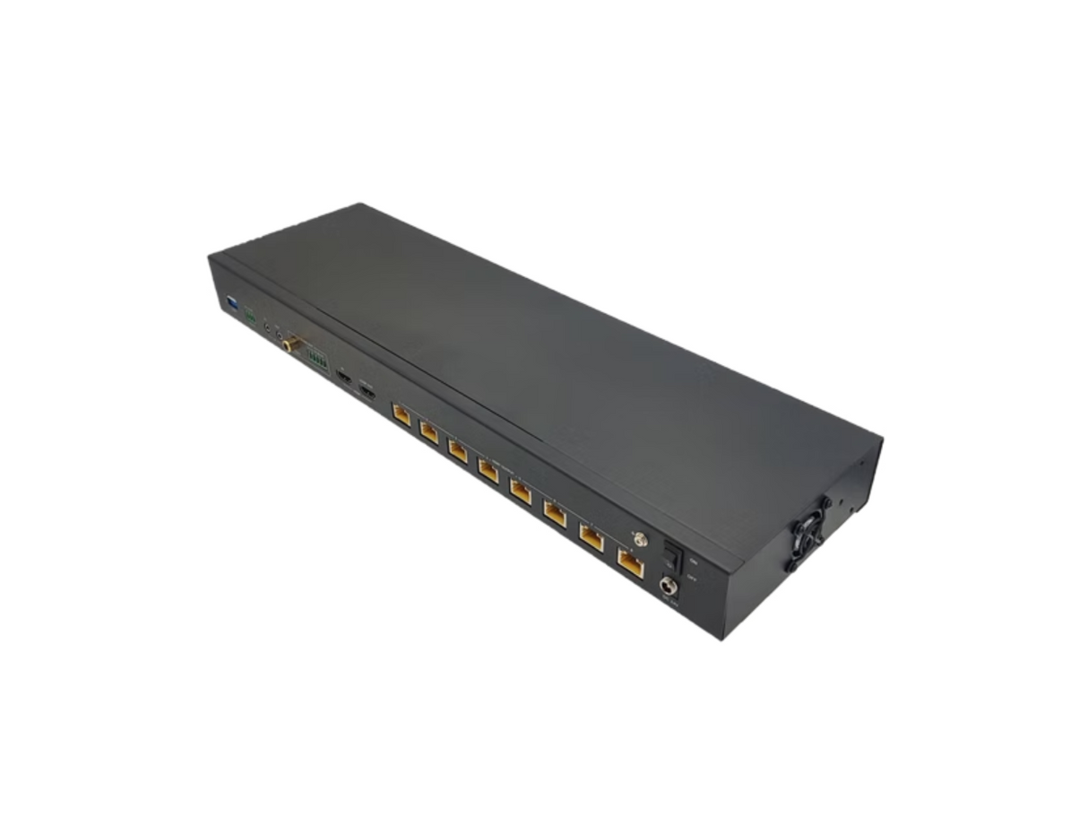 Simplified SP18CAT120T 120m HDMI 2.0b (18gbps) 1x8 HDMI Splitter over Cat6A/6* Cable