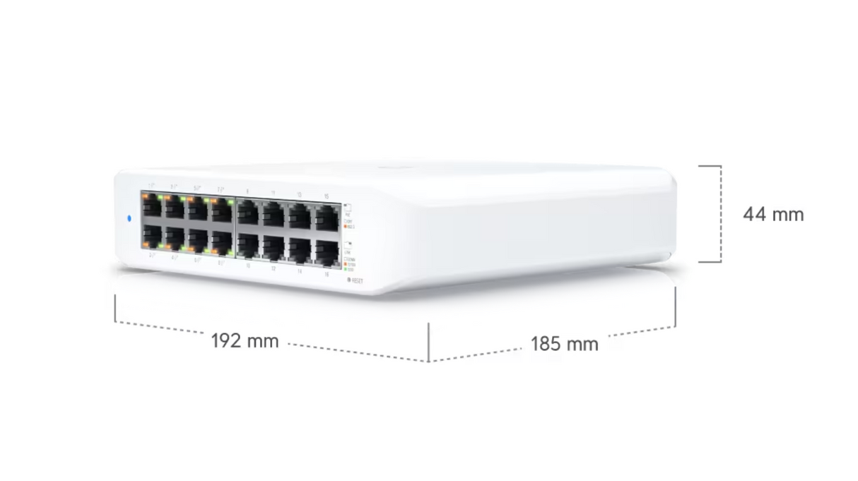Ubiquiti USW-Lite-16-POE UniFi Switch Lite 16 Port PoE