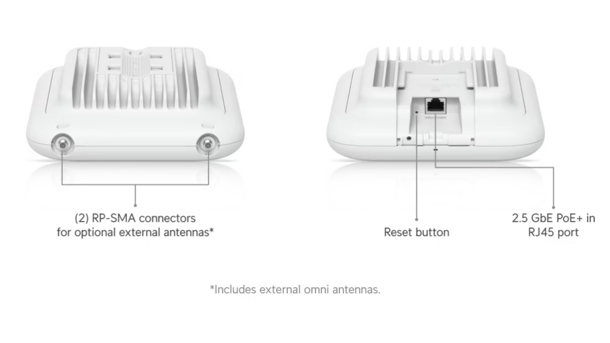 Ubiquiti U7-Outdoor-US All-weather WiFi 7 AP with 4 spatial streams