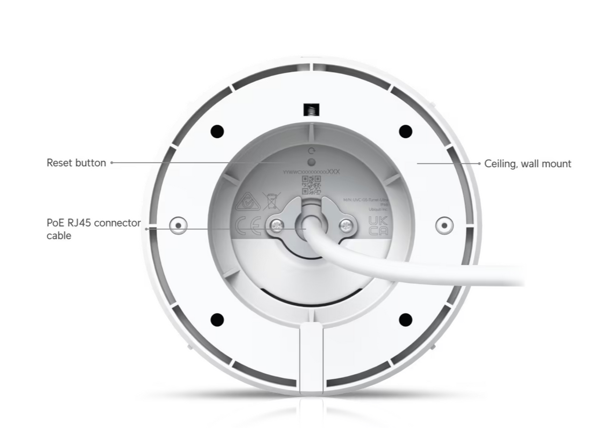 Ubiquiti UVC-G5-Turret-Ultra UniFi Video Camera G5 Turret Ultra White