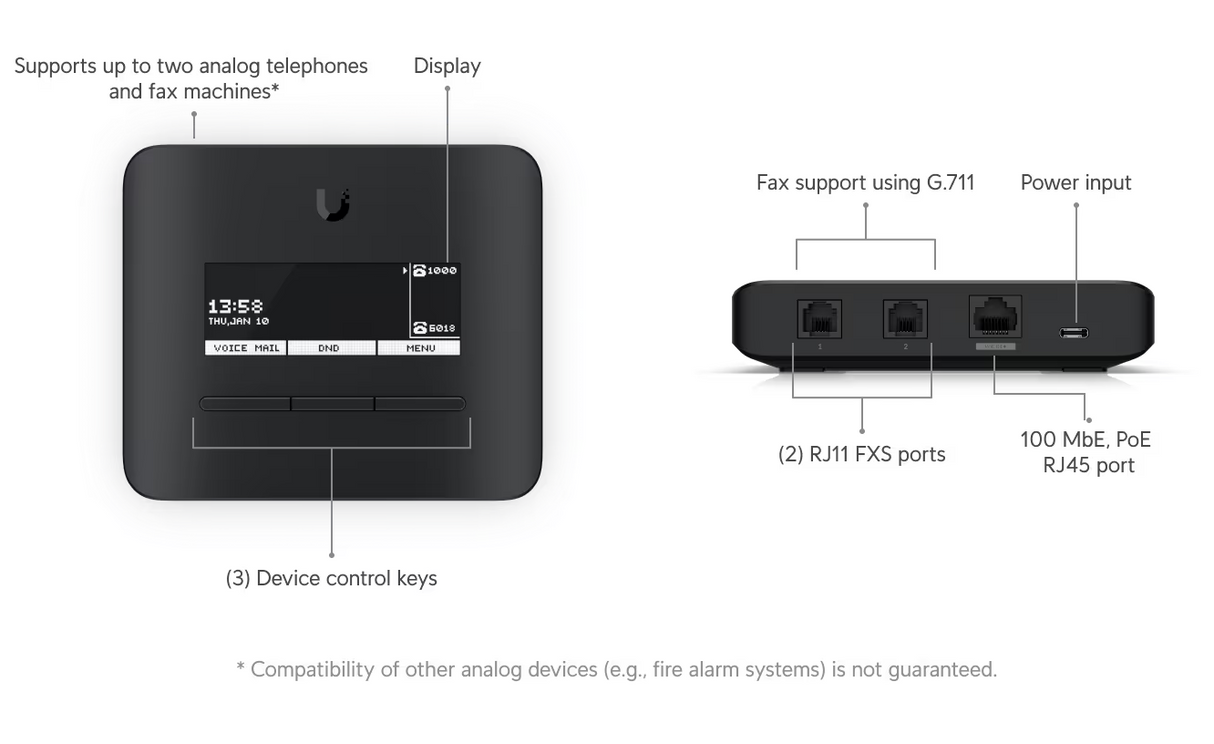 Ubiquiti UT-ATA Analog Telephone Adapter
