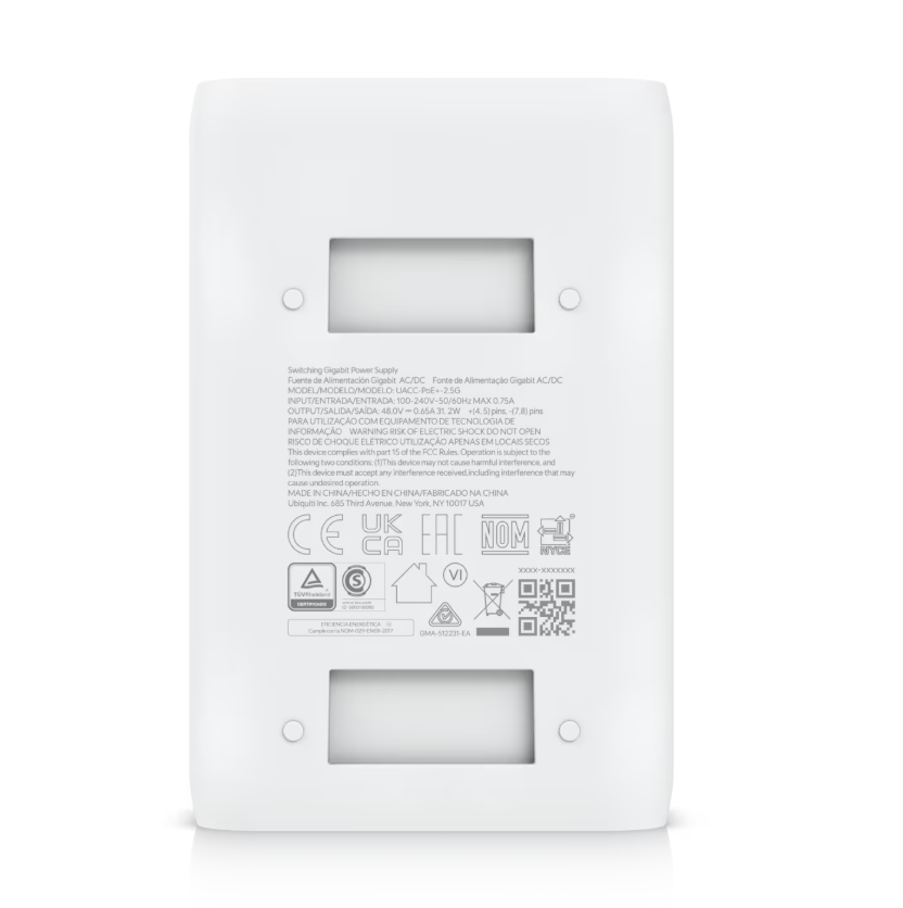 Ubiquiti UACC-PoE+-2.5G 2.5G PoE+ Adapter (30W)