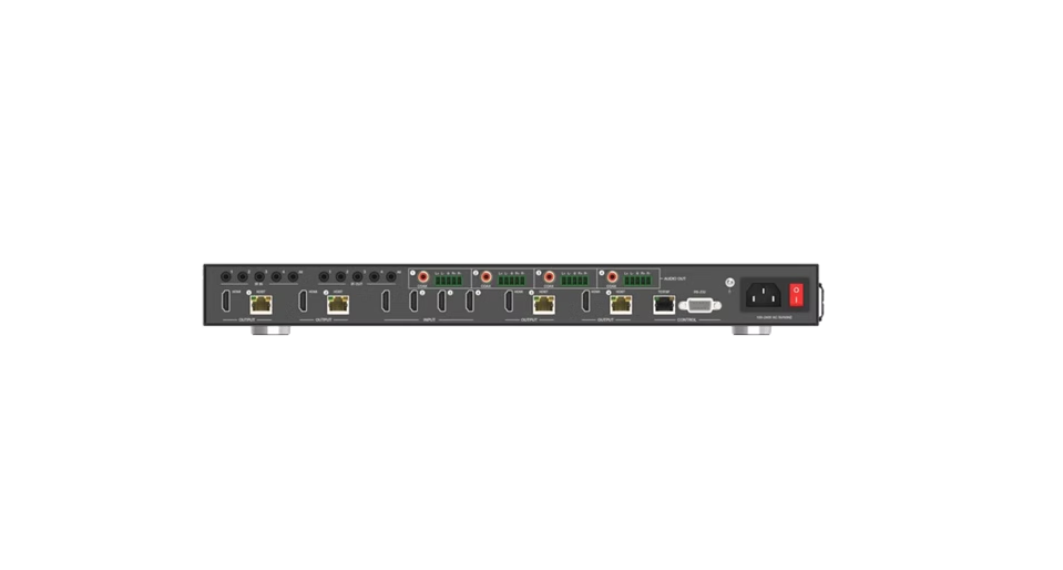 Simplified M44SL Scaling HDBaseT 4x4 HDMI Matrix over CAT5e/6/7 cable