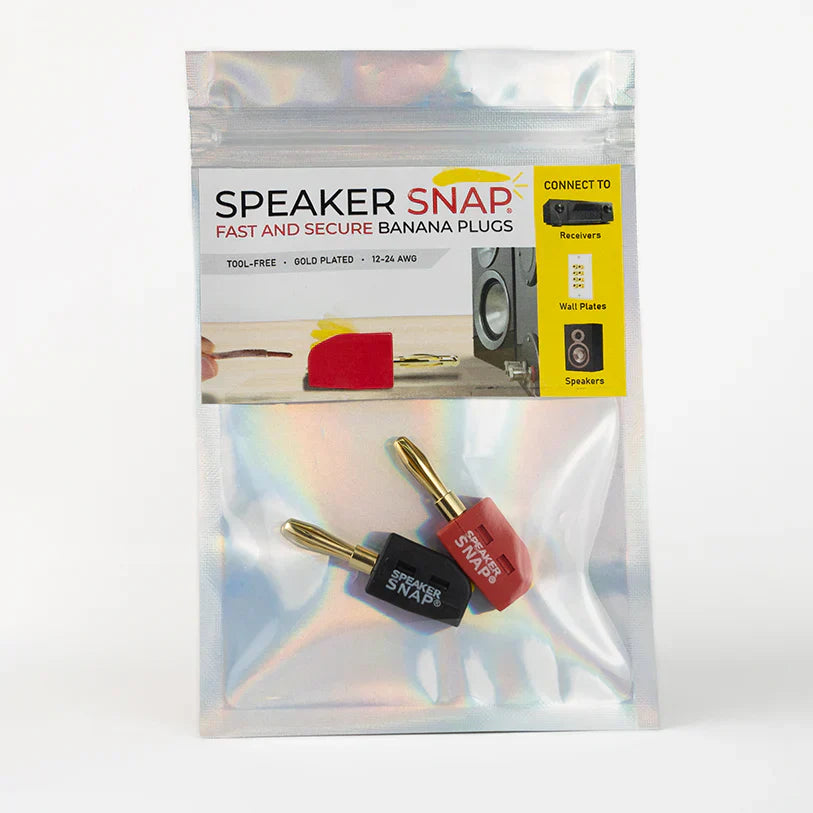 Speaker Snap SSBP2 Banana Plugs Red & Black 1 Pair / 2 Pieces