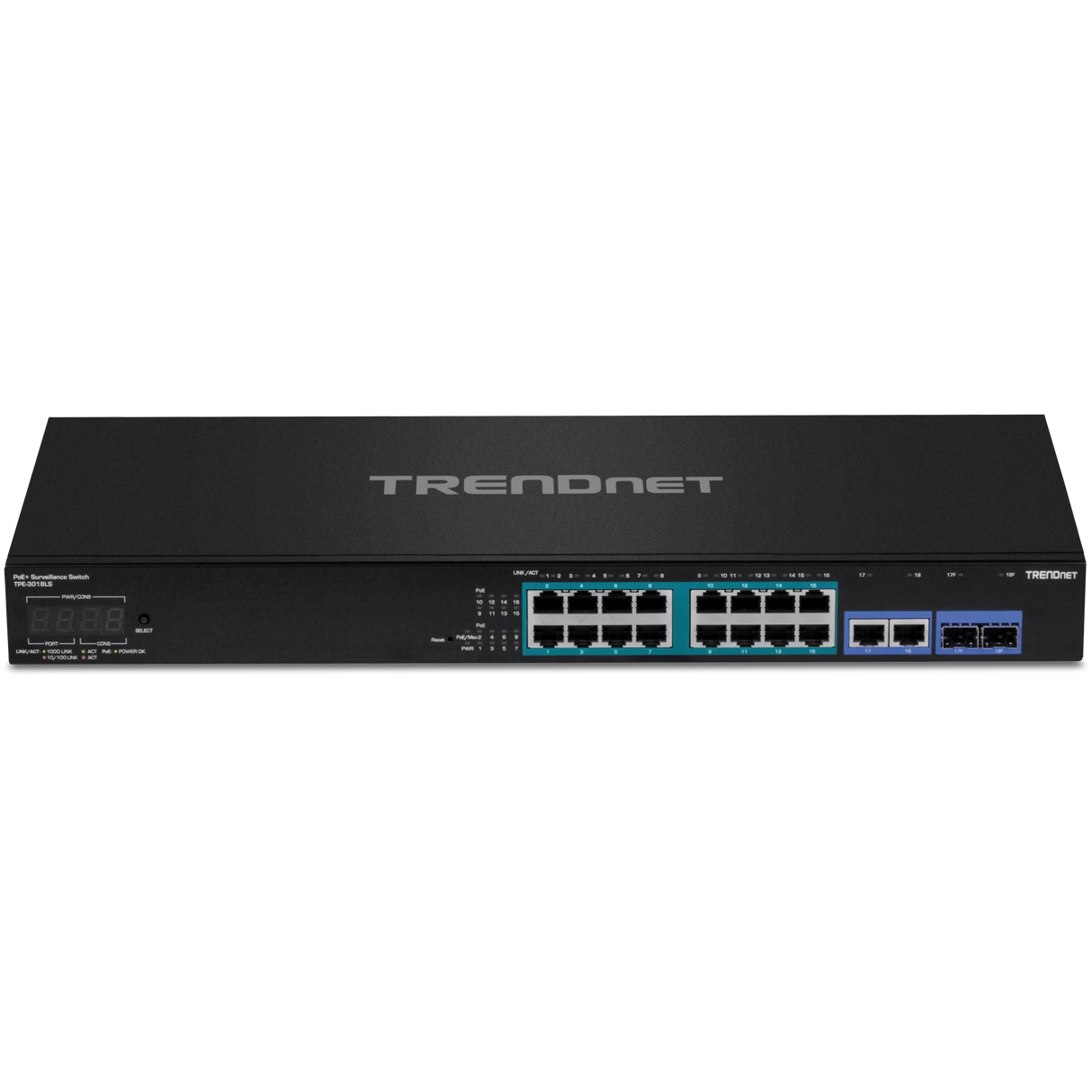 TRENDnet TPE-3018LS 18-Port Gigabit PoE+ Smart Surveillance Switch