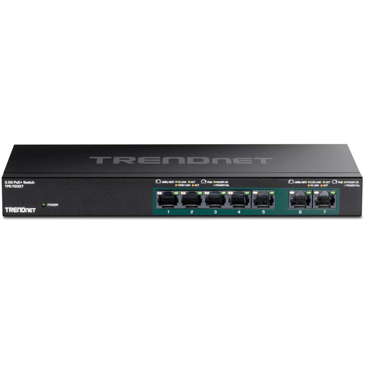 TRENDnet TPE-TG327 7-Port Multi-Gig PoE+ Switch