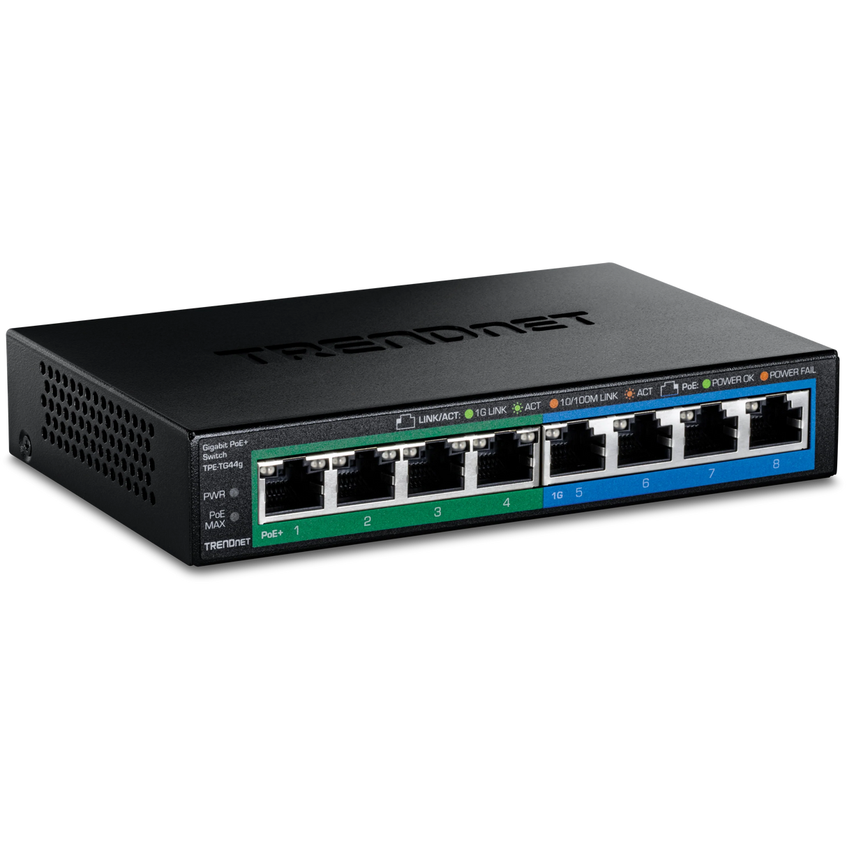 TRENDnet TPE-TG44g 8-Port Gigabit PoE+ Switch