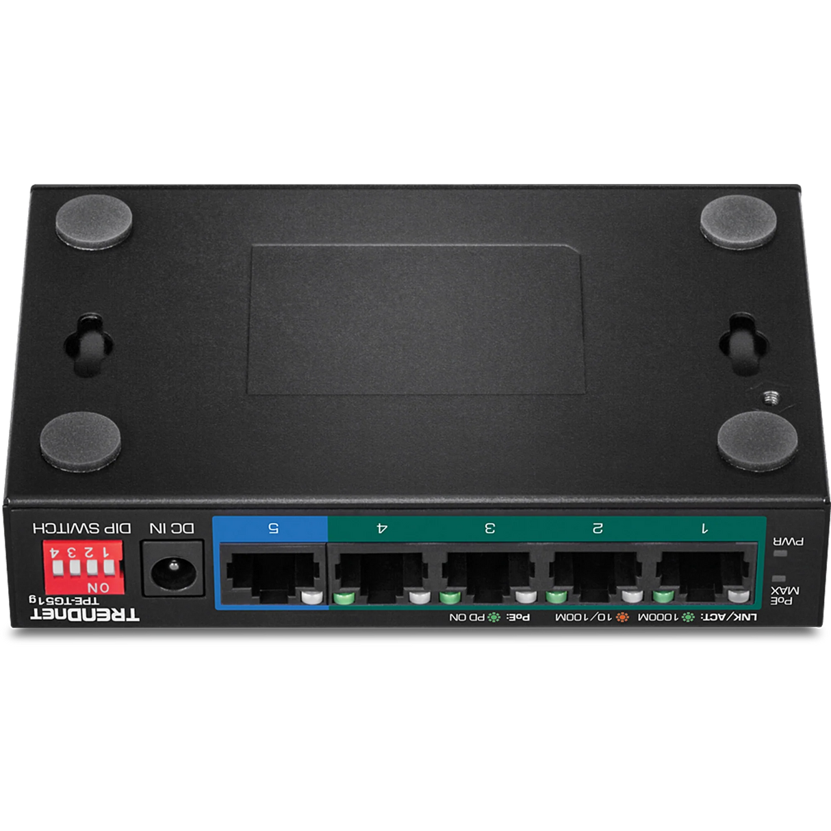 TRENDnet TPE-TG51g 5-Port Gigabit PoE+ Switch (60W)