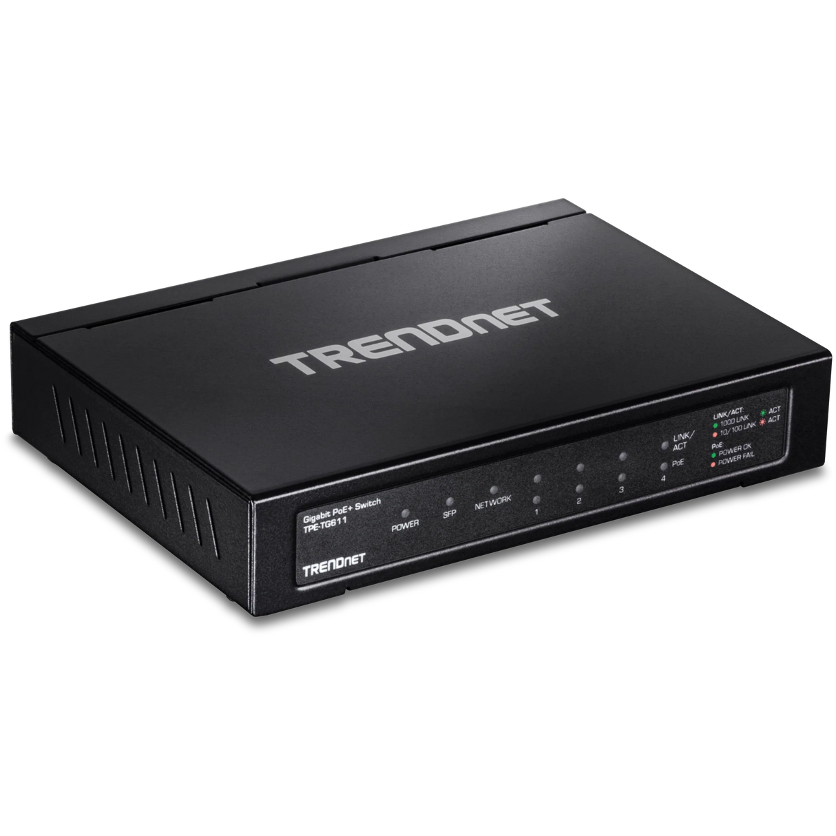 TRENDnet TPE-TG611 6-Port Gigabit PoE+ Switch