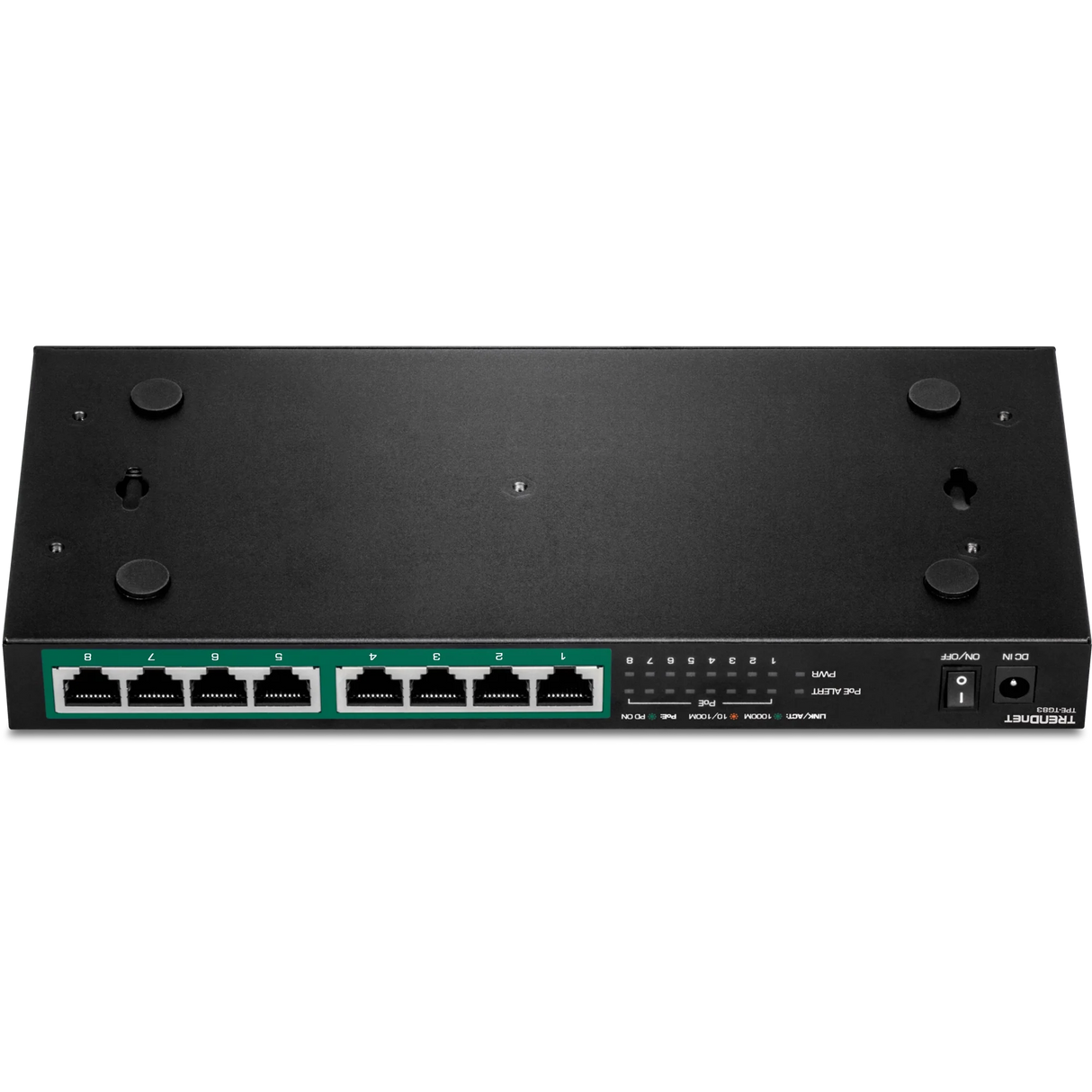 TRENDnet TPE-TG83 8-Port Gigabit PoE+ Switch, 65W PoE Budget