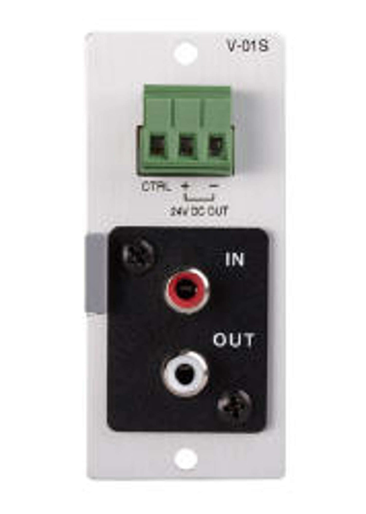 TOA V-01S 900 Series Remote Master Volume Control Module (VCA) Line In/Out Control In 24 VDC Out