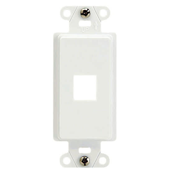 On-Q WP3421WHV1 1 PORT DECORATOR STRAP - WHITE